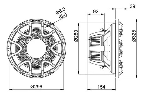 Alto Falante Subwoofer Bravox Uxp12-d2 500 Wrms 2+2 Ohms