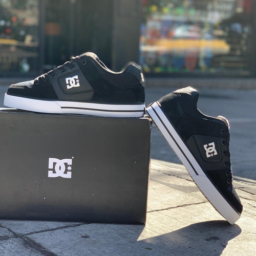 Imagen 8 de 10 de Tenis Dc Shoes Pure Black Black White Skate Hombre
