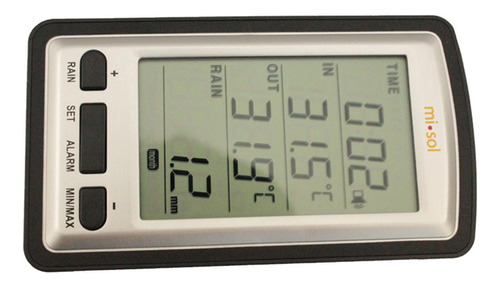 Medidor De Chuva Digital Sem Fio Com Medidor De Temperatura