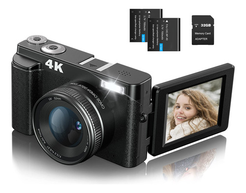 Camara Digital 4k Video Enfoque Automatico 48 Mp Pantalla 3 