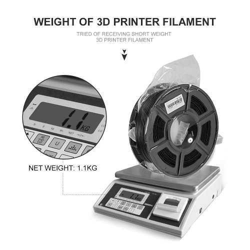 Filamento 3D Fibra de carbono Enotepad de 1.75mm y 1kg