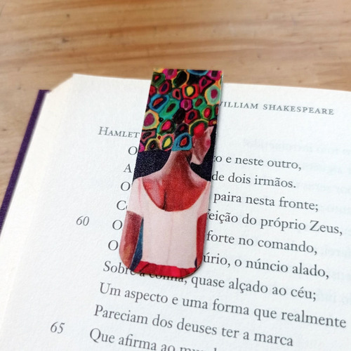 Imagem 4 de 7 de Marcador De Página Magnético Kit 4 Marcadores Cabelos Flores