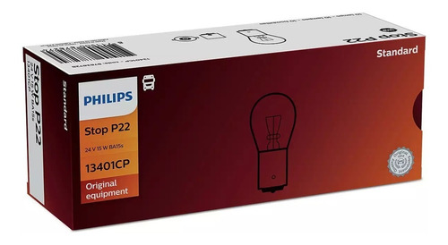 Lampada Comum 24v Caminhao 1 Polo 15w Philips Cx. 10 Unidade