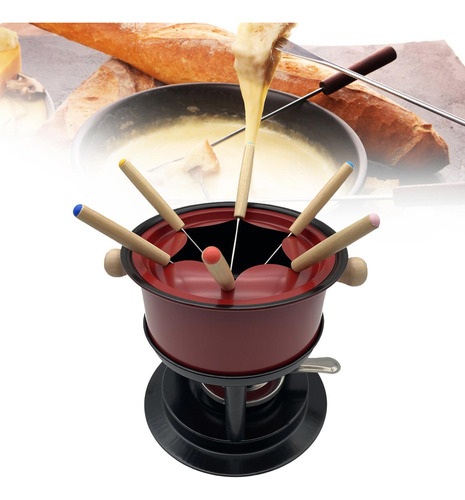 Fondue Maker Pot Fondue Pot Con 6 Palos Multiusos Fondue Pot