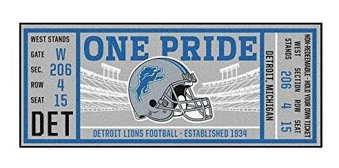 Fanmats Nfl Detroit Lions Nfl-detroit Lionsticket Runner, Co