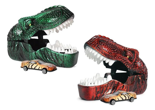 Kovot Dinosaur Car Shooter Playset: 2 Cabeças De Dinossauro