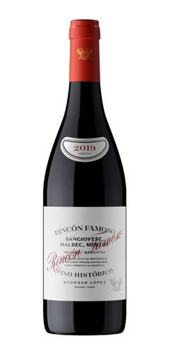 Vino Tinto Rincón Famoso X 750ml - Bodegas López