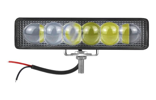 Faro Auxiliar 6 Led Lupa 18w 12v/24v  Moto Auto Camioneta