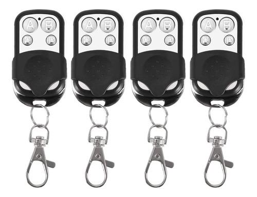 Llavero De Control Remoto, 4 Piezas De Clonación Universal Llavero De Control Remoto Inalámbrico Para Puerta De Garaje De Coche 433 Mhz