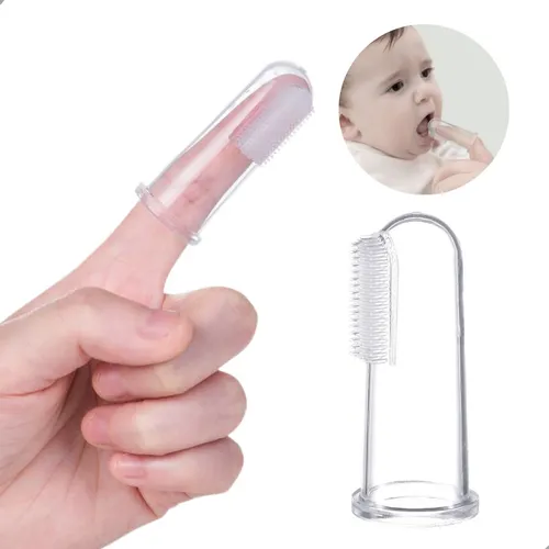 Escovinha De Dente Para Dedo Infantil Massageadora gengiva