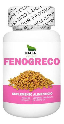 Fenogreco, 100 Cápsulas, Calidad Premium Sabor Natural
