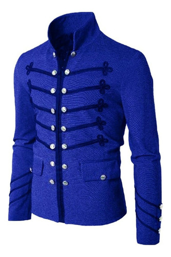 Ropa Gótica Steampunk Para Hombre, Chamarras Militares, Chaq