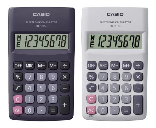 Calculadora Portátil De Bolsillo Casio Hl 815l 8 Dígitos