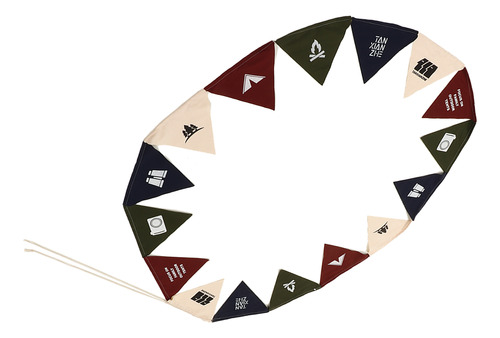 Banderines De Campamento Impermeables Con Diseño De Tela De