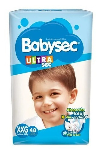 Pañales Babysec Ultra Sec Talle Xxg Por 48 ( Kiara )