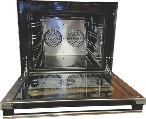 Imagen 3 de 4 de Horno Convector Silcook Electrico 4 Bandejas 44x32 Visor