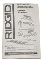 Comprar Manual Aspiradora Ridgid Accesorios Originales