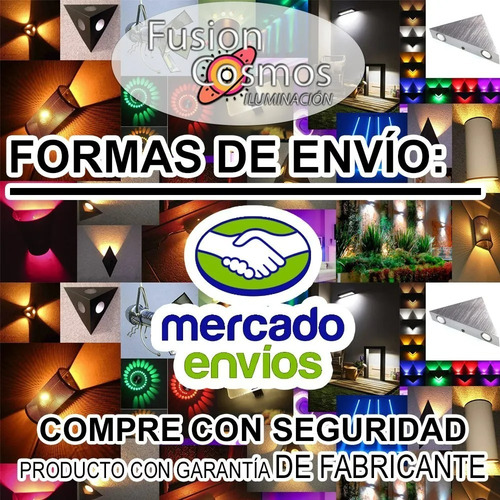 Imagen 10 de 10 de Aplique Difusor Pared Exterior Jardin Bidireccional Led 10w