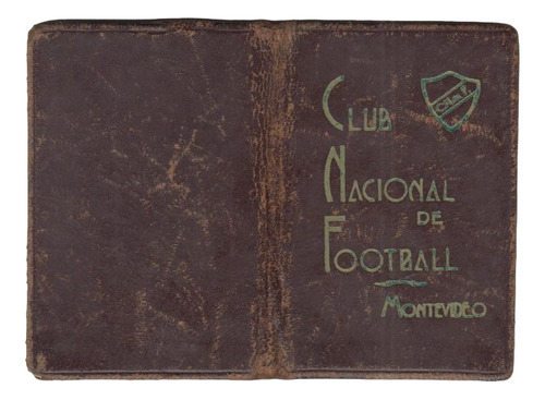 1949 Carnet De Socio Club Nacional De Futbol Vintage Uruguay