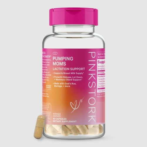 Pinkstork | Pumping Moms Lactation Support | 60 Capsules