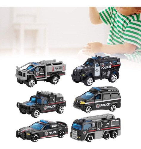 Vbestlife Juguete Modelo De Coche 1:64, 6 Juegos De Coches D
