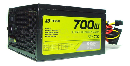 Fuente De Alimentación Noga Atx-700 Nb 700 Watts