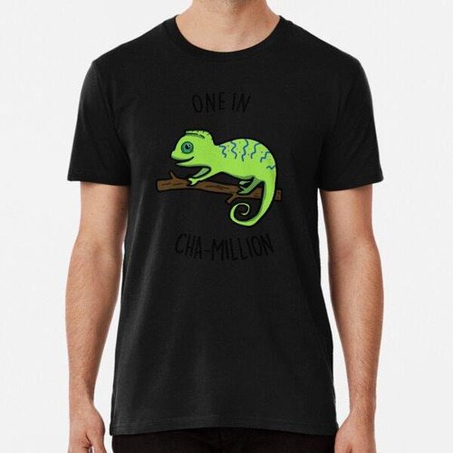 Remera Uno En Cha-million Funny Chameleon Puns Algodon Premi