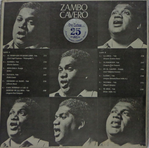 Lp Importado-oscar Aviles(zambo Cavero)odeon Peruana