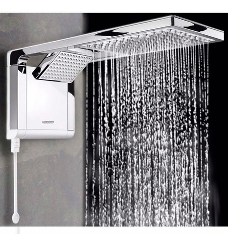 Chuveiro elétrico de parede Lorenzetti Acqua Ultra Duo branco-cromado 7800W 220V