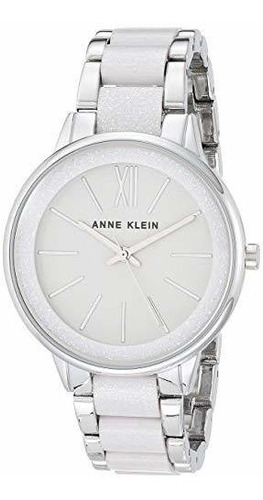 Anne Klein Women's Ak/1413lgsv Pulsera De Resina Gris X2hdu