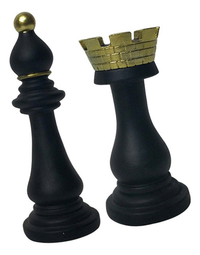 2 Uds Piezas De Ajedrez De Arte Juegos De Mesa Escultura