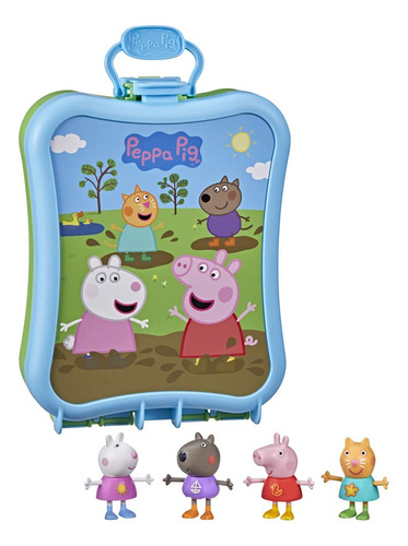 Peppa Pig Toys Peppas Carry-along Friends - Juego De 4 Figu.