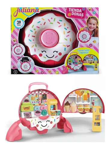 Juliana Tienda De Donas Portatil 39 Piezas - Valija Mochila