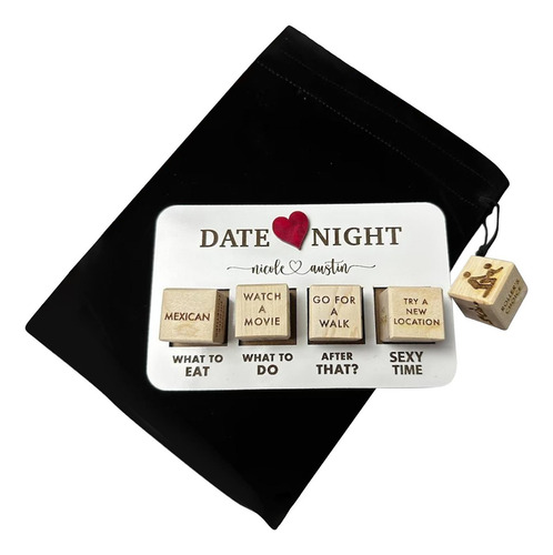 As Dados De Cita Nocturna Para Parejas Para Juegos De