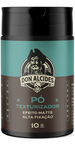 Pomada Em Pó Matte Alta Fixação Calico Jack 10g Don Alcides