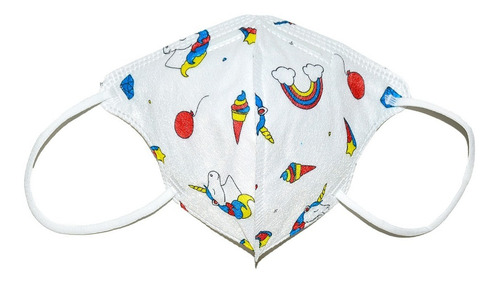Imagen 7 de 10 de Kn95 Niños Cubrebocas Tapabocas Mascarilla Infantil 5 Capas