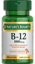 Comprar Vitamina B12 1000mcg Con 100 Tabletas Natures Bounty