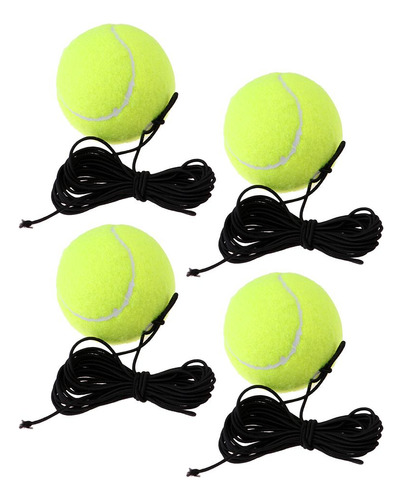 4pcs Pelotas De Ejercicio De Tenis Prácticas De Interior