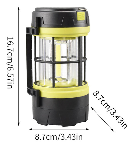 Linterna Solar Lámpara Led Recargable Para Camping Y Emergen