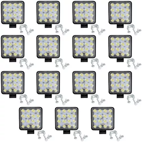 Kit X2 Faro Led 48w 16leds 4x4 Cuatri Moto Universal