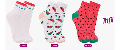 Imagem 1 de 7 de Kit C/12 Pares Meia Infantil Trifil Menina-sortidas