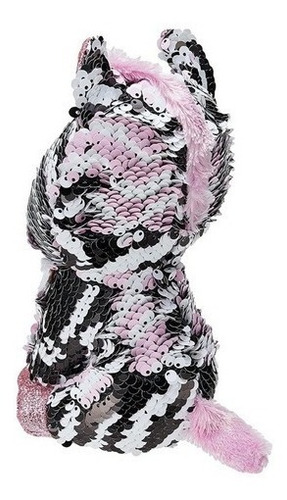 Zebra Peluche Lentejuela Reversible Ty Flippables Zoey 18 Cm
