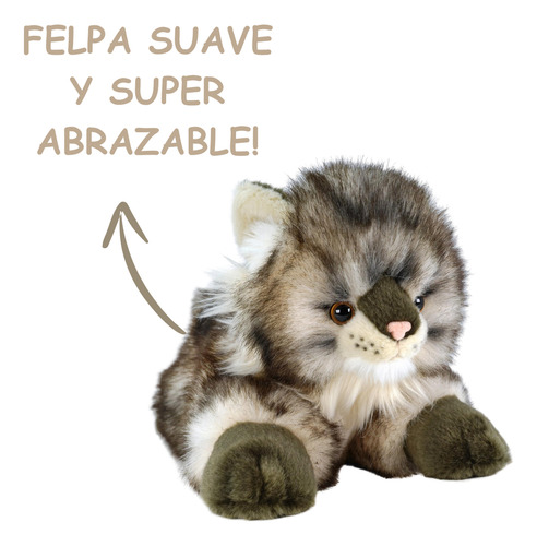 Gato De Peluche Maine Coon Realista Y Tierno Viahart