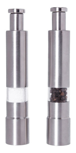 Set X2 Molinillo Pimentero Acero Inox Pimienta Salero Piston