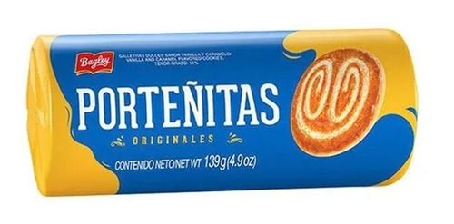 Porteñitas Galletitas Dulces Bagley 139 Gr