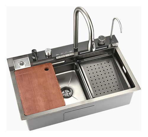 Bacha De Cocina Inteligente Extensible Cascada Lavacopa