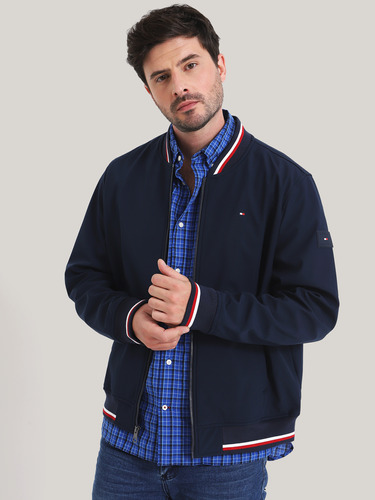 Chaqueta Bomber Varsity Stripe Azul Tommy Hilfiger