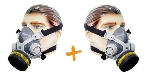 Kit 2 Mascaras Facial Simples Com Filtro De Pintura E Gases