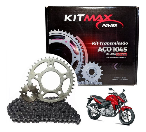 Kit Honda Cb 300 Cbx250 Relação Reduzida Coroa 38 Retentor