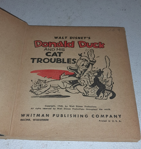 Coleccion 4 Libros Walt Disney Antiguos 1938 Mickey Donald (Usado)